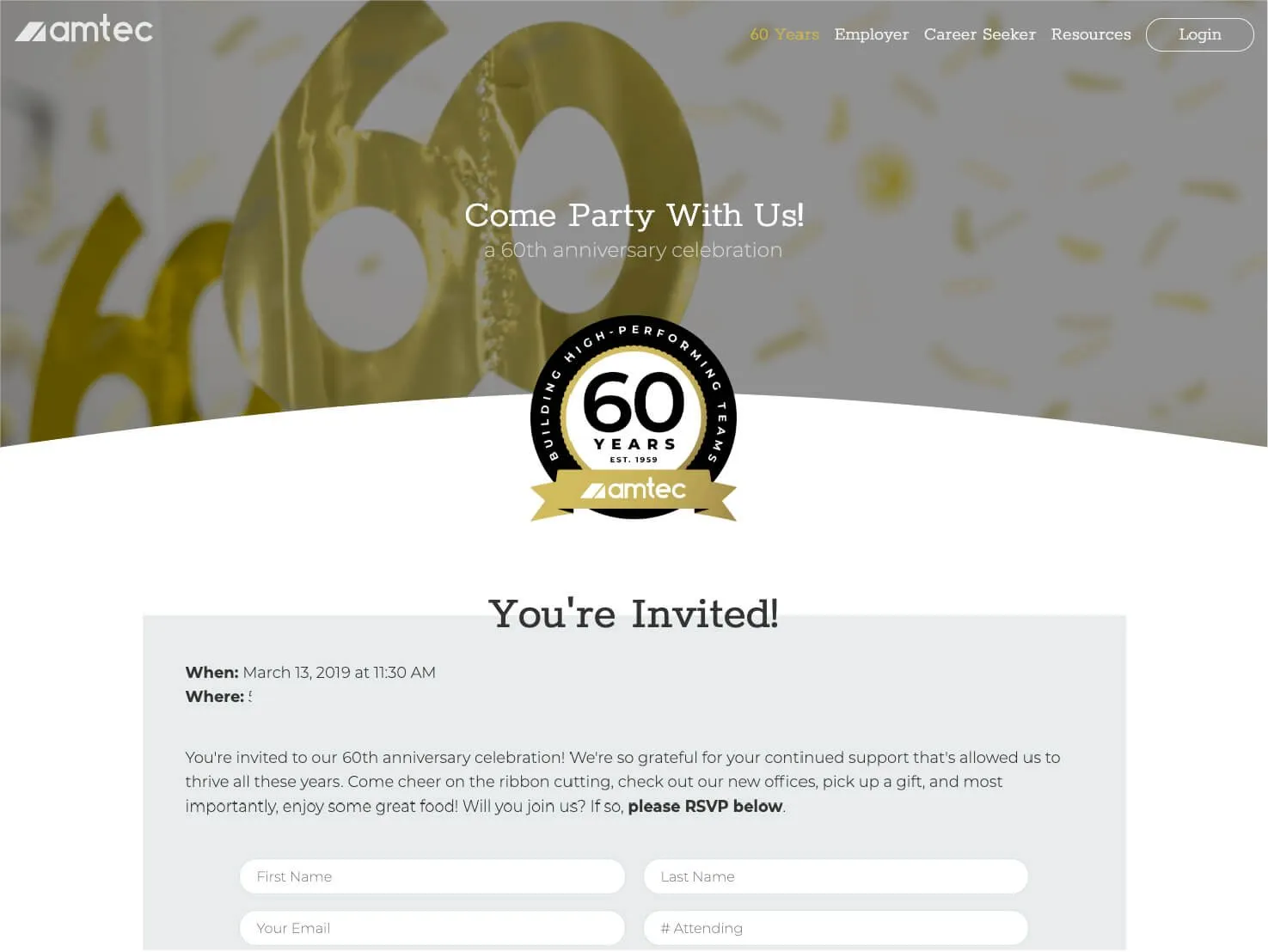 Amtec 60 Years — Web