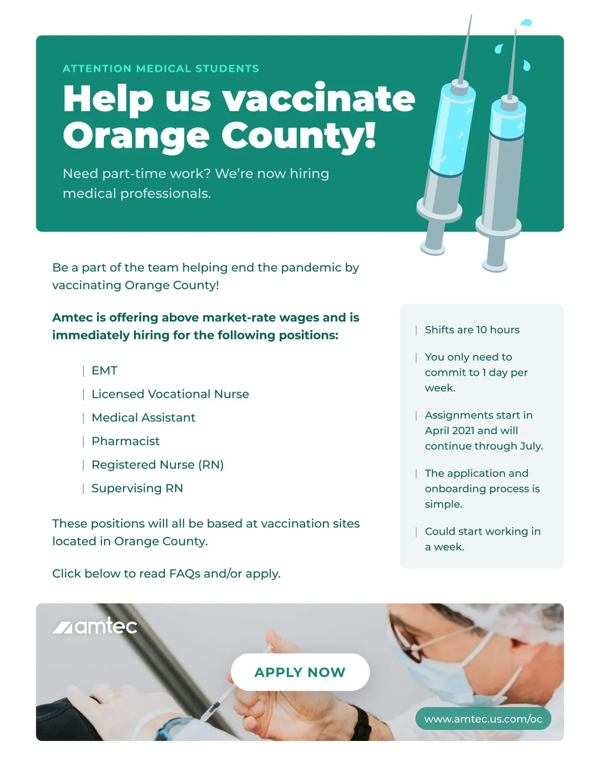Vaccinate OC flyer