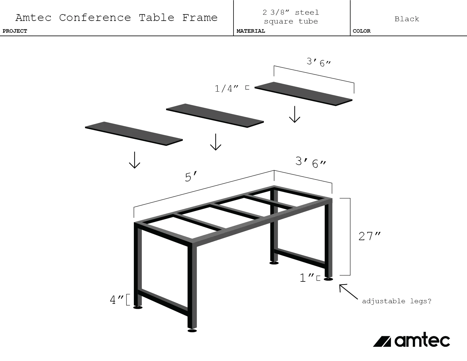 Conference Table Frame