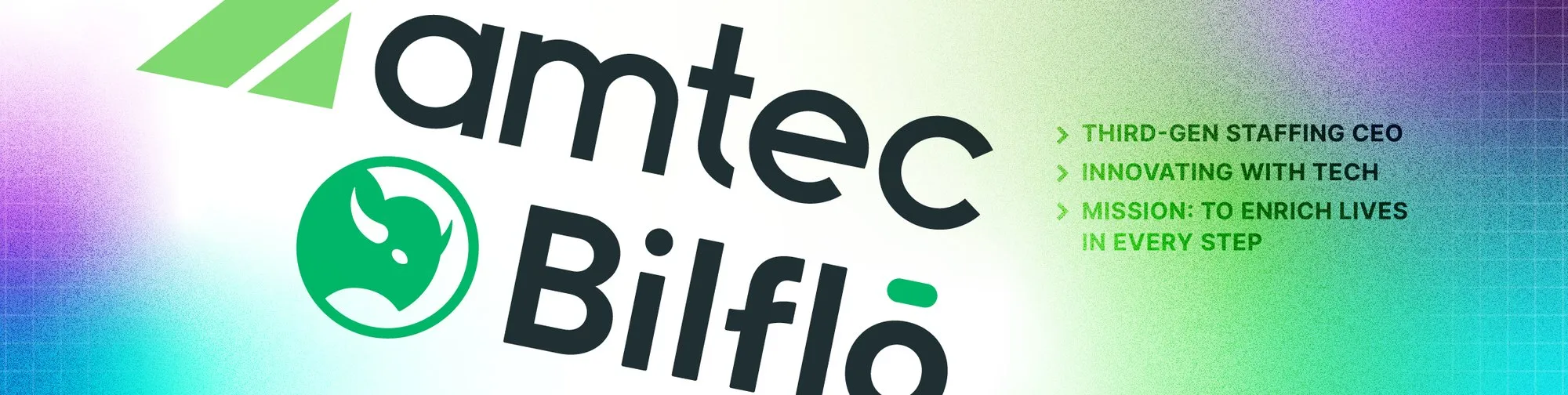 Amtec x Bilflo announcement banner