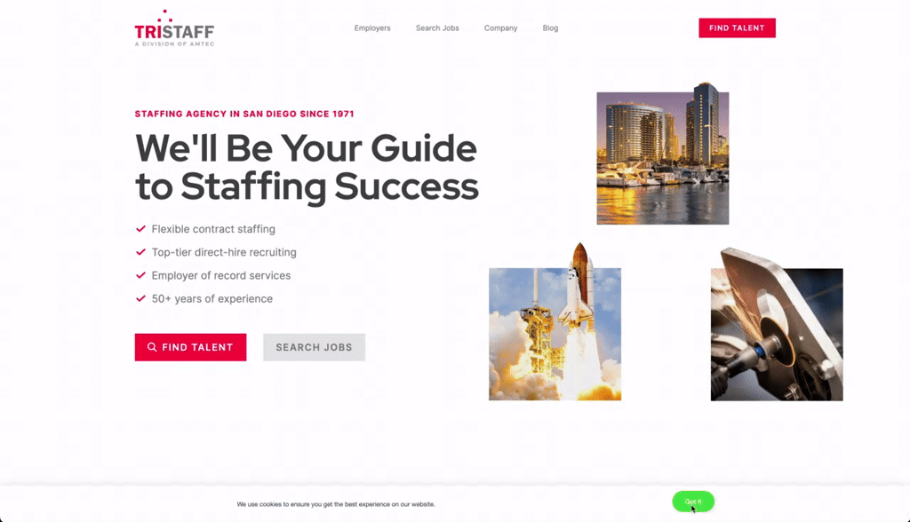 TriStaff — Site Walkthrough